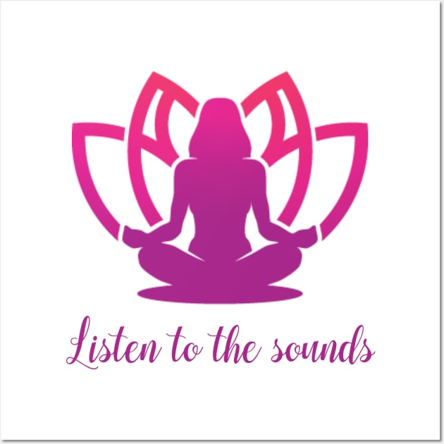 Listen to the sounds Wall Art by Look Up Creations